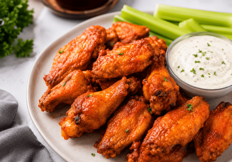 Crispy Keto Buffalo Chicken Wings