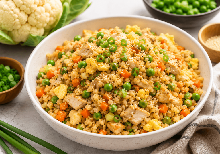 Keto Cauliflower Fried Rice Recipe (Better Than Takeout)