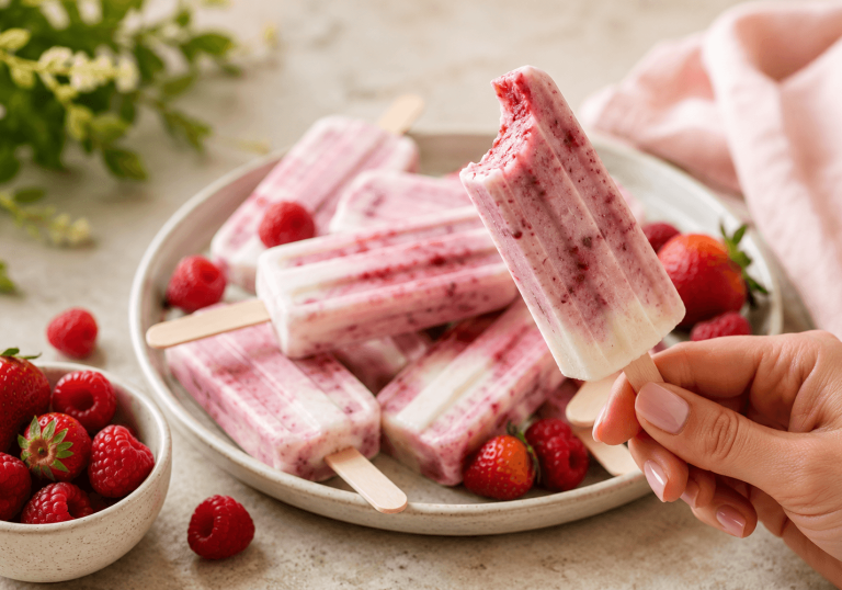 Easy Keto Ice Pops Recipe (Sugar-Free, Low Carb & High Protein Option)