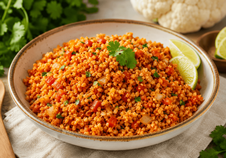 Keto Spanish Rice Recipe (Low-Carb Mexican Style Rice)
