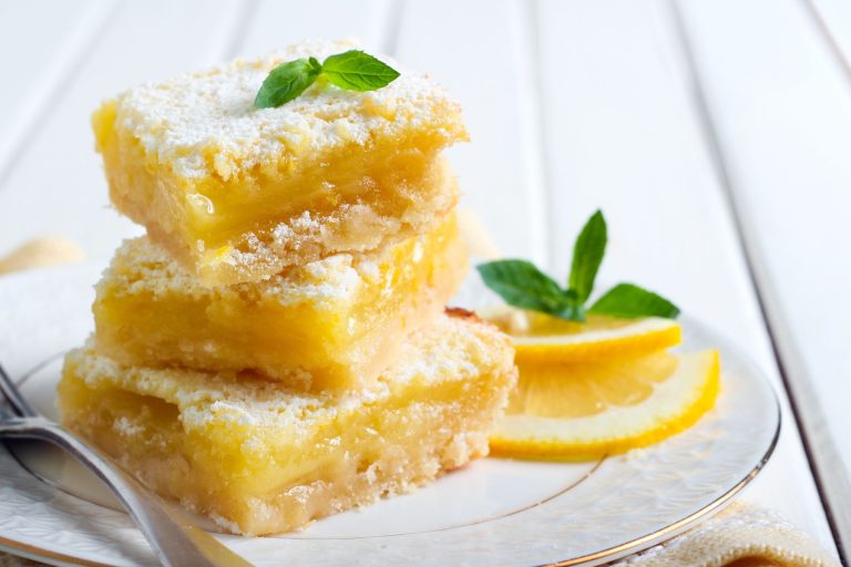 Keto Lemon Squares With a Buttery Almond Flour Crust