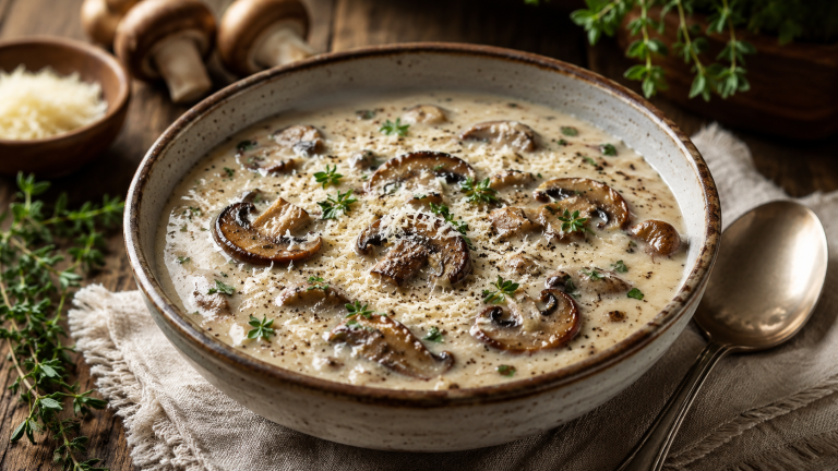 Keto Creamy Mushroom Soup