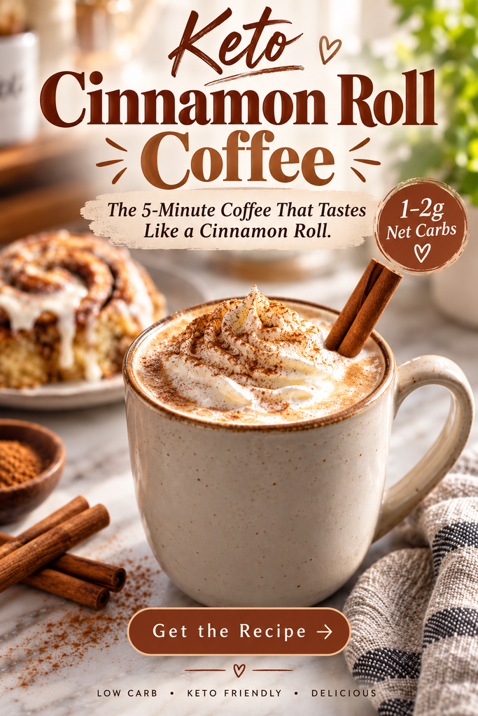 Keto cinnamon roll coffee easy low carb coffee recipe