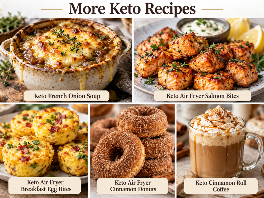More keto soup air fryer breakfast and dessert recipes from Glow and Nourish