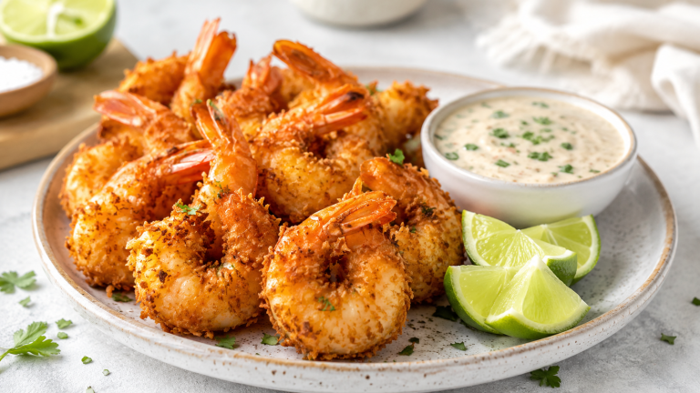 Keto Air Fryer Coconut Shrimp