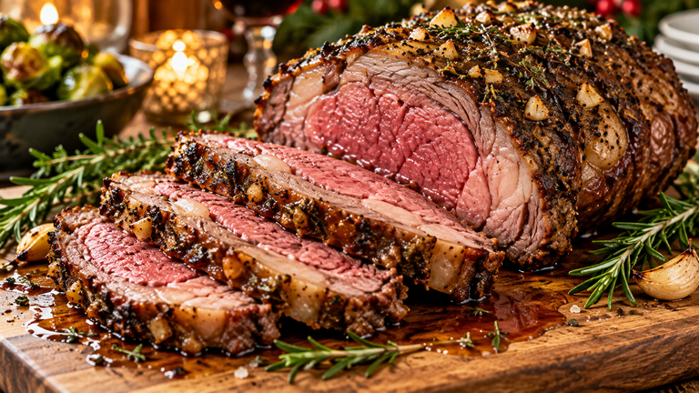 Keto Garlic Herb Prime Rib